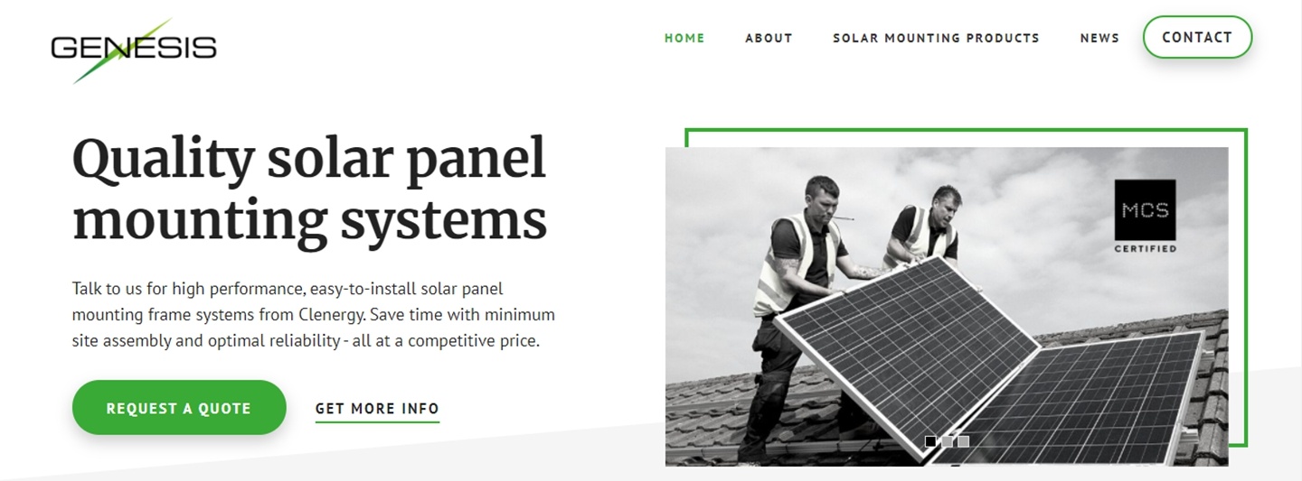 Genesis Solar offizielle Website Genesis Solar offizielle Website